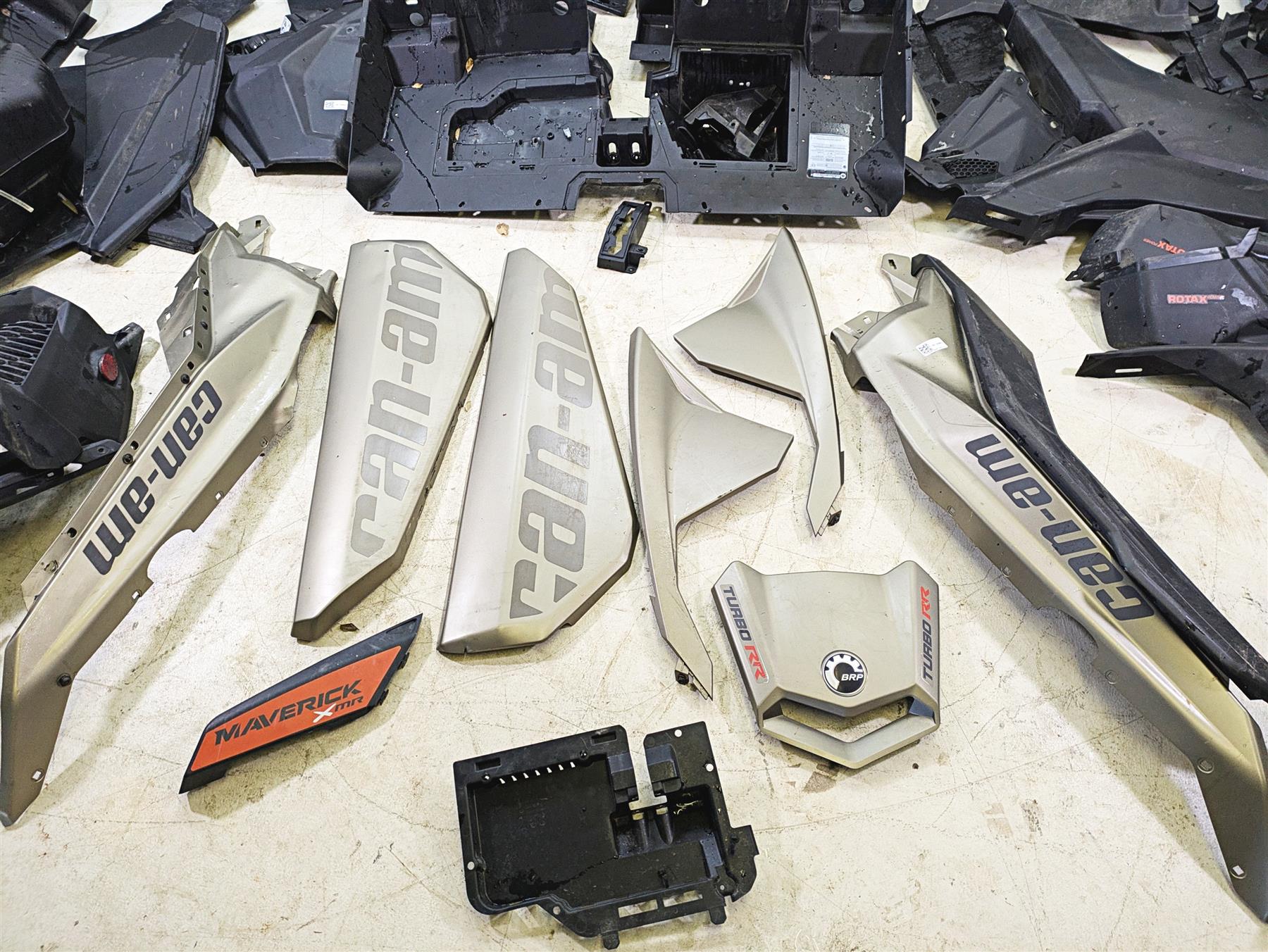 2023 Can Am Maverick X3 XMR Turbo RR Plastic Cover Fairing Interior Panel Set {{ shop.shopifyCountryName }} - Mototech271