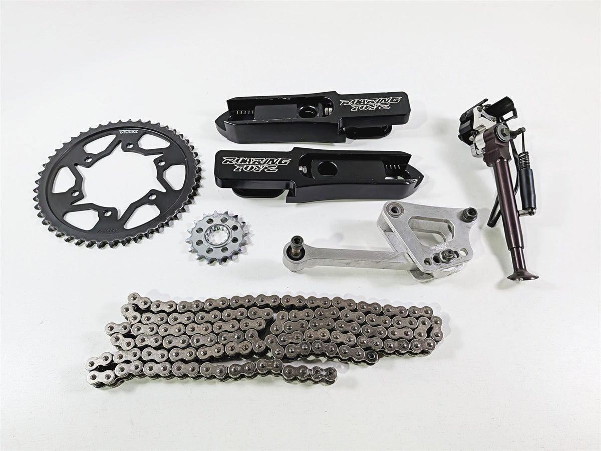 2008 Yamaha YZF R1 RN19 Roaring Toyz Swingarm Extension Set Chain Kickstand {{ shop.shopifyCountryName }} - Mototech271