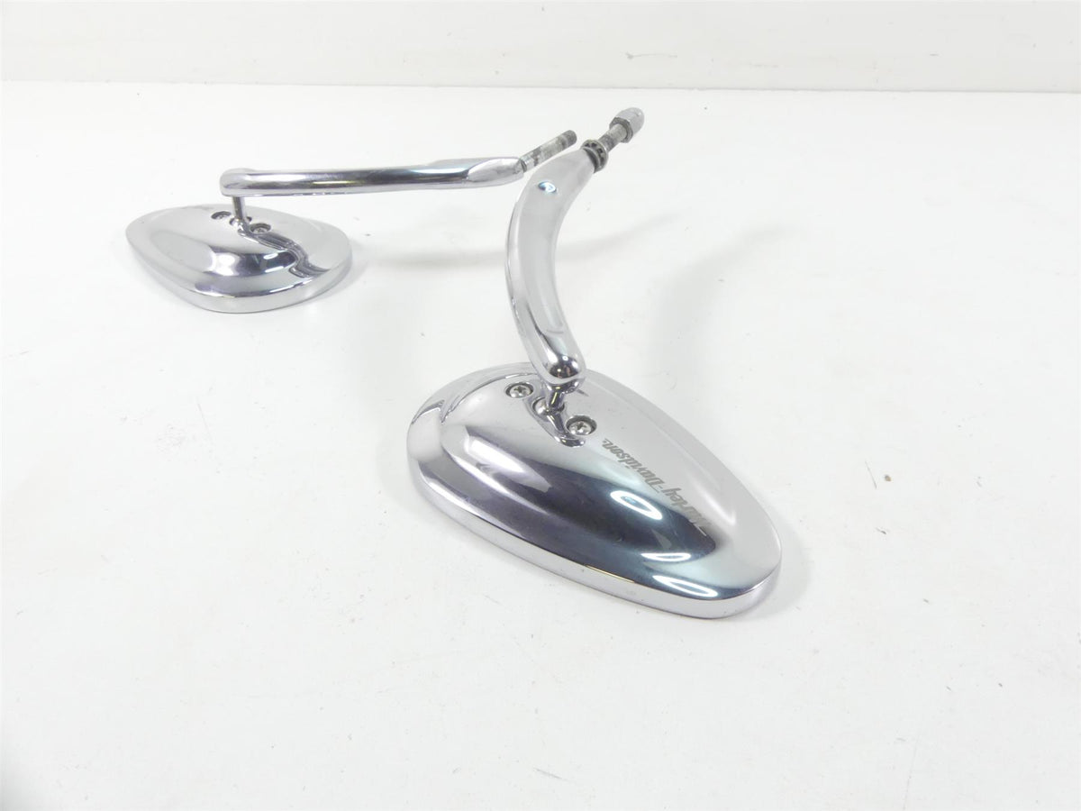 2004 Harley FLHTC SE CVO Electra Glide Nice Chrome Tear Drop Mirror Set 91928-03 {{ shop.shopifyCountryName }} - Mototech271