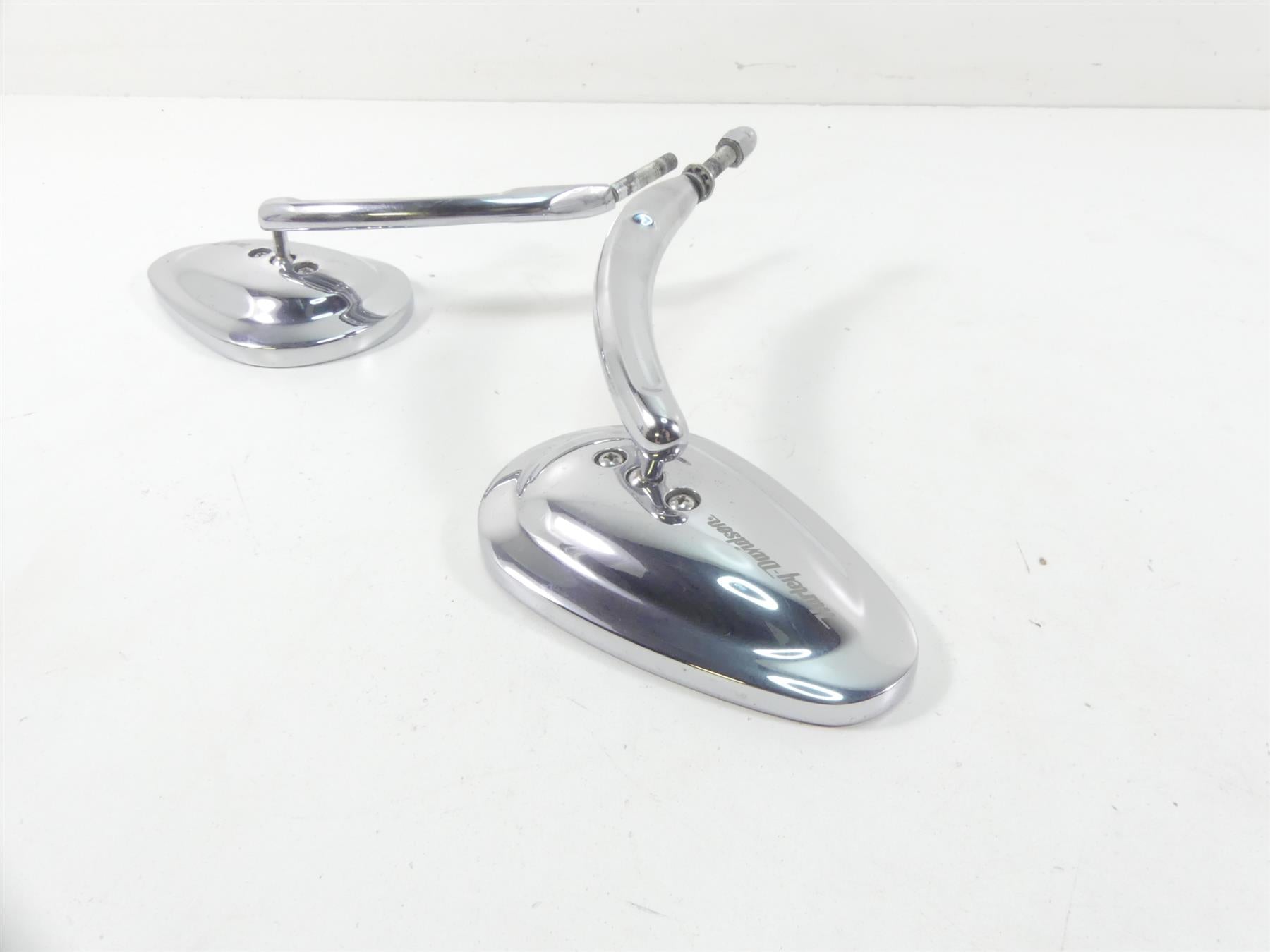 2004 Harley FLHTC SE CVO Electra Glide Nice Chrome Tear Drop Mirror Set 91928-03 {{ shop.shopifyCountryName }} - Mototech271