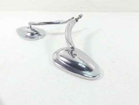 2004 Harley FLHTC SE CVO Electra Glide Nice Chrome Tear Drop Mirror Set 91928-03 {{ shop.shopifyCountryName }} - Mototech271