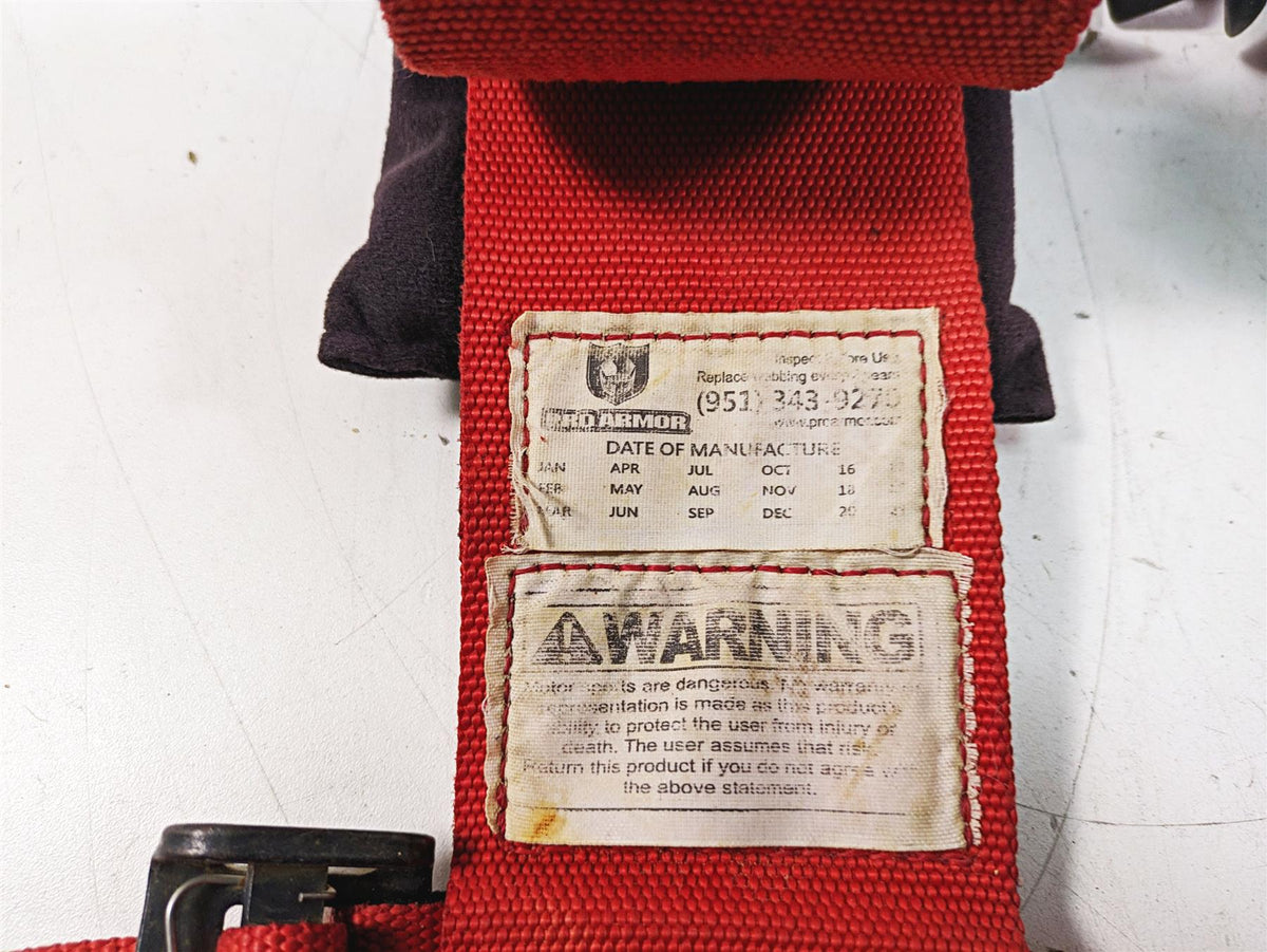 2019 Polaris RZR XP 1000 EPS ProArmor 4-Point 2" Harness Seat Belt Set A114220RD {{ shop.shopifyCountryName }} - Mototech271
