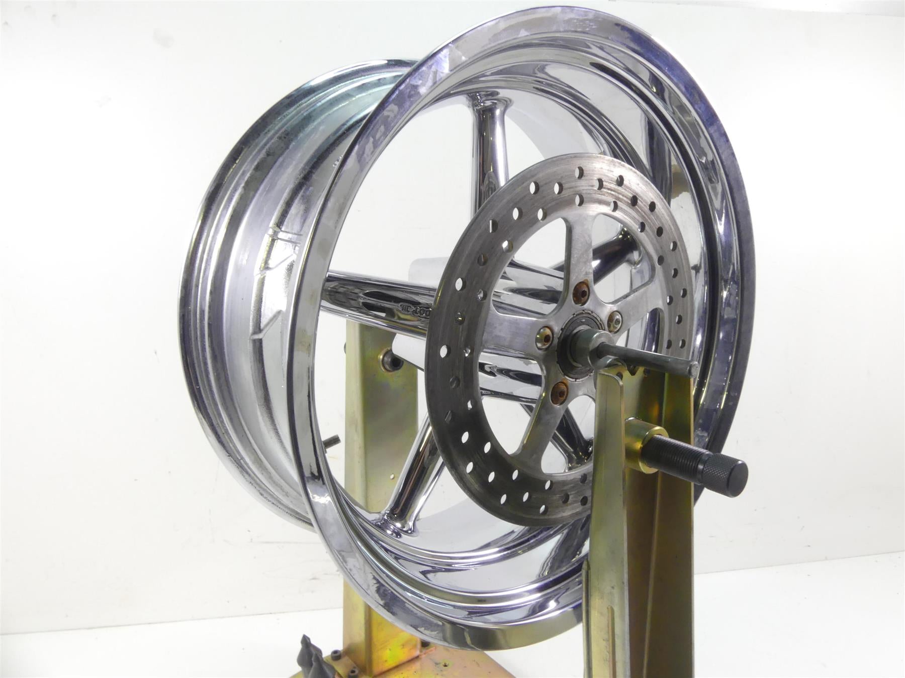 2008 Harley FXCWC Softail Rocker C Straight Rear Chrome 18x8 Wheel Rim ...