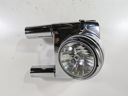 2012 Harley FLD Dyna Switchback Headlight Chrome Nacelle Set 61400078 57200024 {{ shop.shopifyCountryName }} - Mototech271