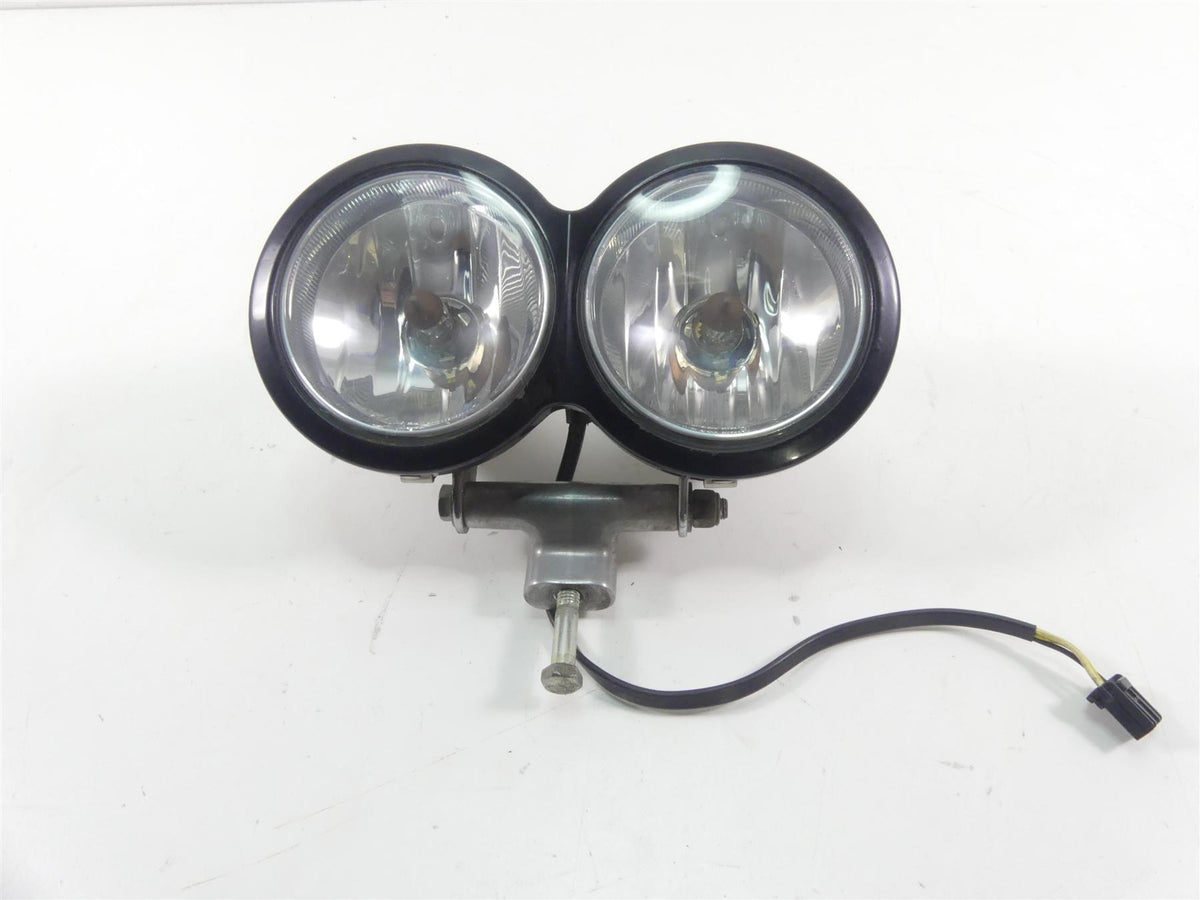 2014 Harley FXDF Dyna Fat Bob Dual Chrome Headlight Head Light Lamp 67700167 {{ shop.shopifyCountryName }} - Mototech271