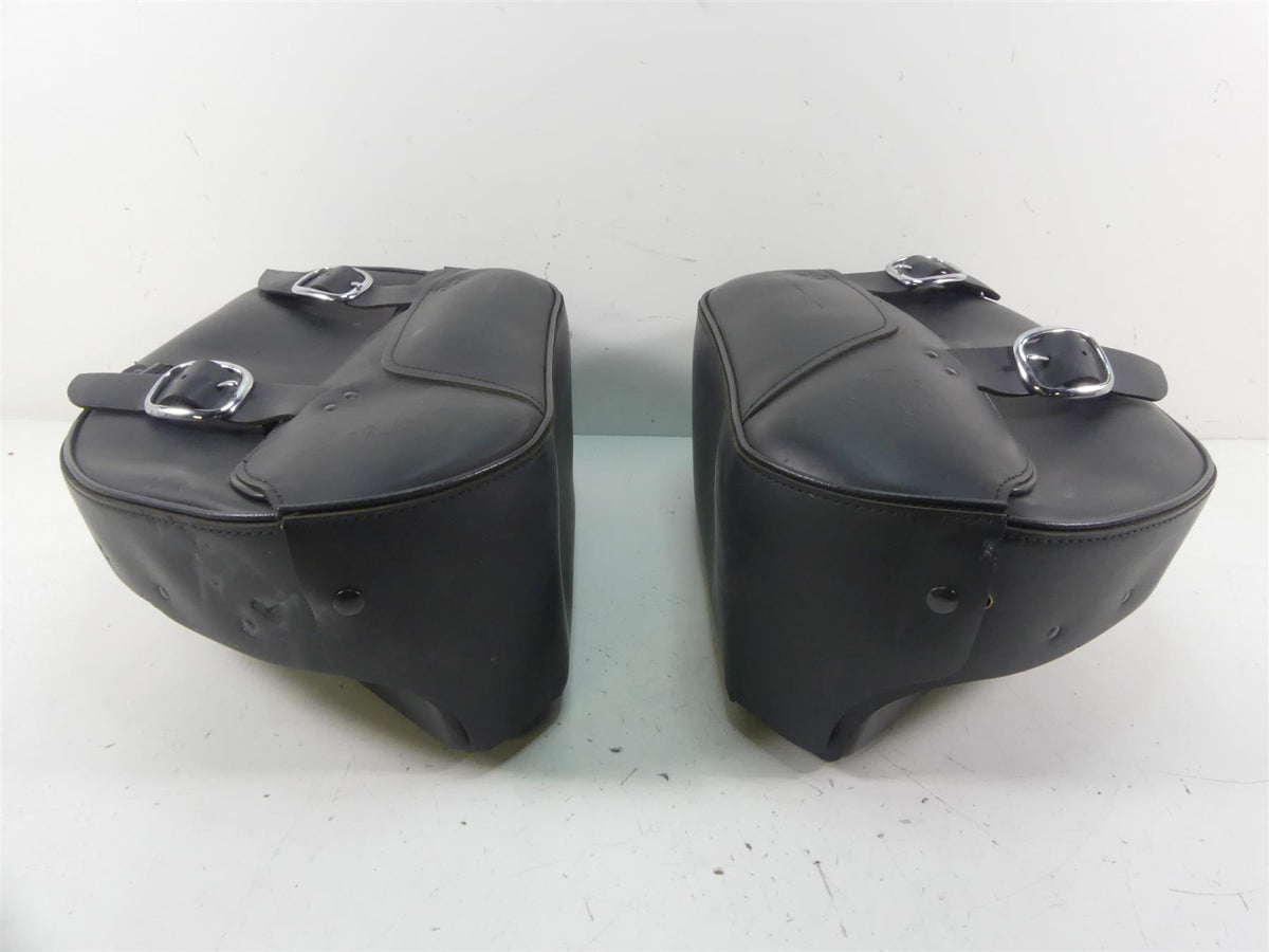 2014 Harley FXDL Dyna Low Rider Oem Leather Saddle Bag & Blinker Set 90369-06 {{ shop.shopifyCountryName }} - Mototech271