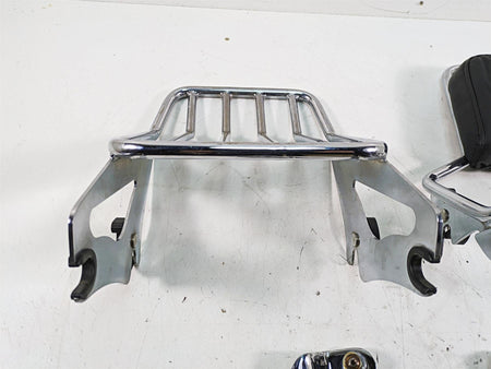 2011 Harley Touring FLHR Road King Passenger Backrest Luggage Rack Quick Release Set {{ shop.shopifyCountryName }} - Mototech271