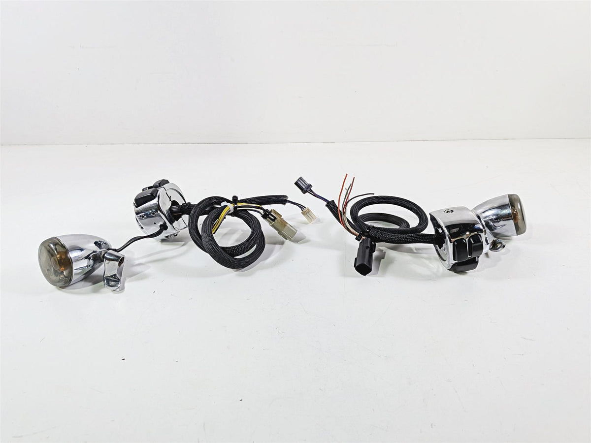 2008 Harley FXDSE CVO Dyna Left & Right Chrome Hand Control Switch 71682-06A-Mototech271