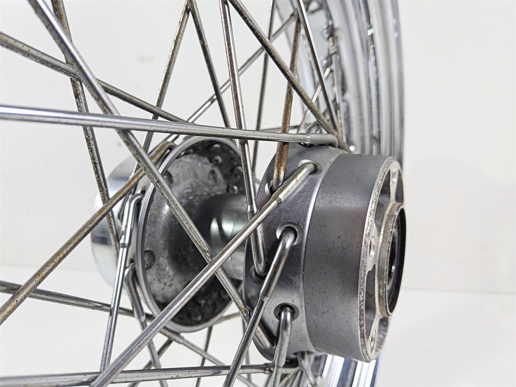 2000 Harley Touring FLHRCI Road King 16x3 Front Wheel Spoke Rim -Runout 40960-00 {{ shop.shopifyCountryName }} - Mototech271