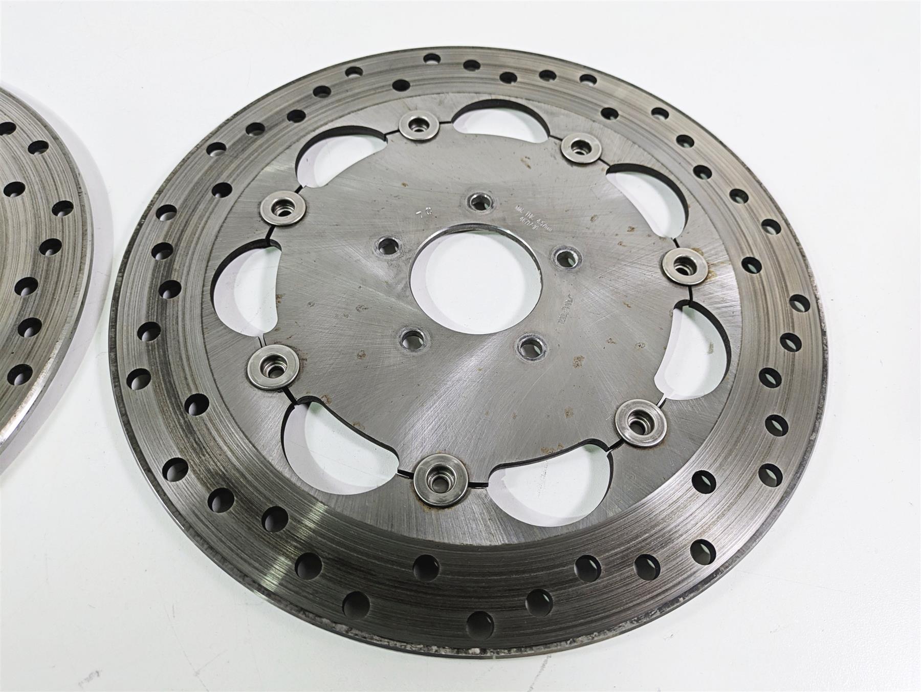2014 Harley FXDF Dyna Fat Bob Front Brake Rotor Disc Set 46717-10 {{ shop.shopifyCountryName }} - Mototech271