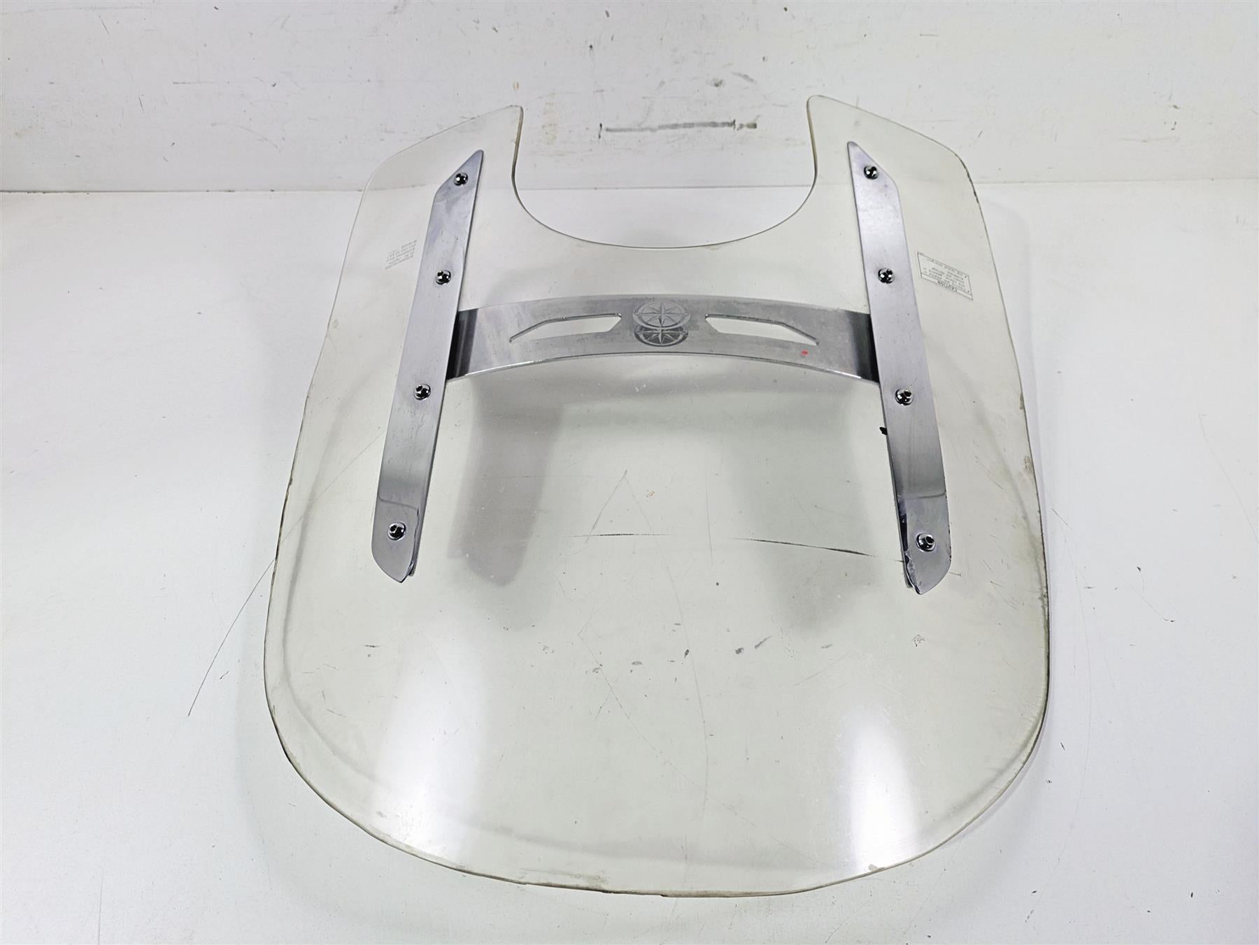 2008 Yamaha XVS1300 V-Star Tourer Wind Shield Screen & Mounts 3D8-F83H0-V0-00 {{ shop.shopifyCountryName }} - Mototech271
