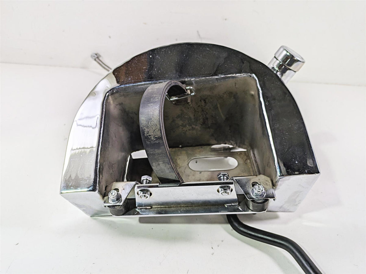 2008 Ultima Motorcycles Fat Bastard Chrome Oil Tank Reservoir & Lines {{ shop.shopifyCountryName }} - Mototech271