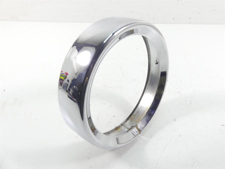 2005 Harley Touring CVO FLHTC SE Electra Glide Headlight Chrome Ring Cover {{ shop.shopifyCountryName }} - Mototech271