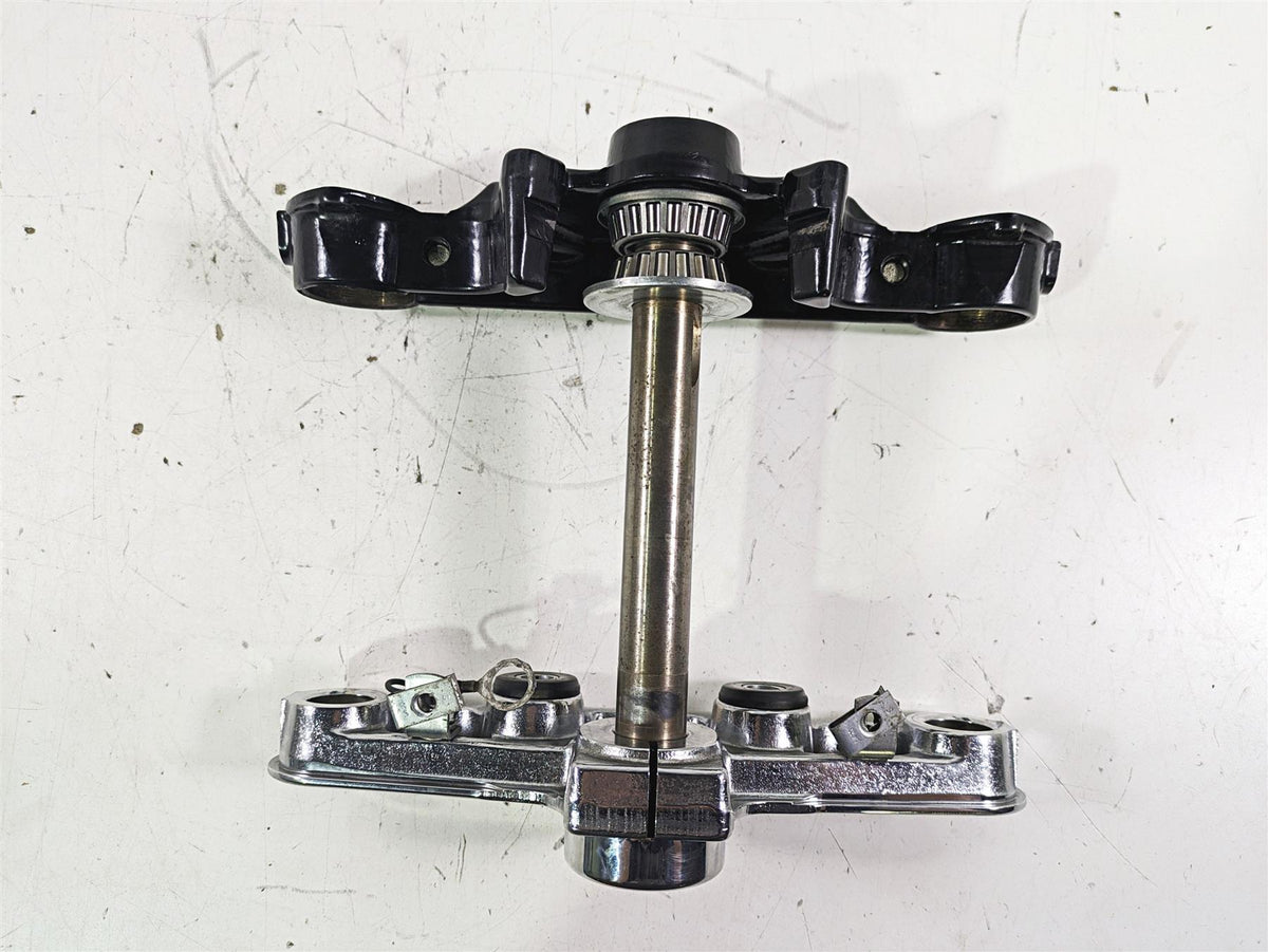 2005 Harley Softail FLSTFSE CVO Fat Boy Lower & Upper Triple Tree Set 45605-00A {{ shop.shopifyCountryName }} - Mototech271