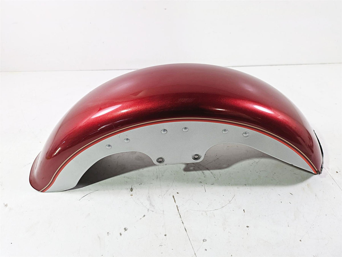 2004 Harley Softail FLSTF Fat Boy Front Fender Sierra Red - Bent 59139-00A {{ shop.shopifyCountryName }} - Mototech271