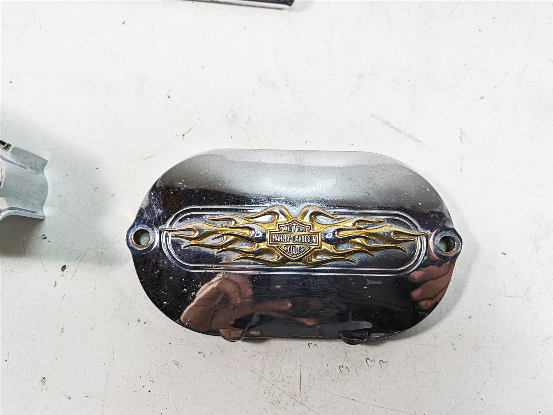 1999 Harley Touring FLHTC Electra Glide Drivetrain Transmission Chrome Covers {{ shop.shopifyCountryName }} - Mototech271