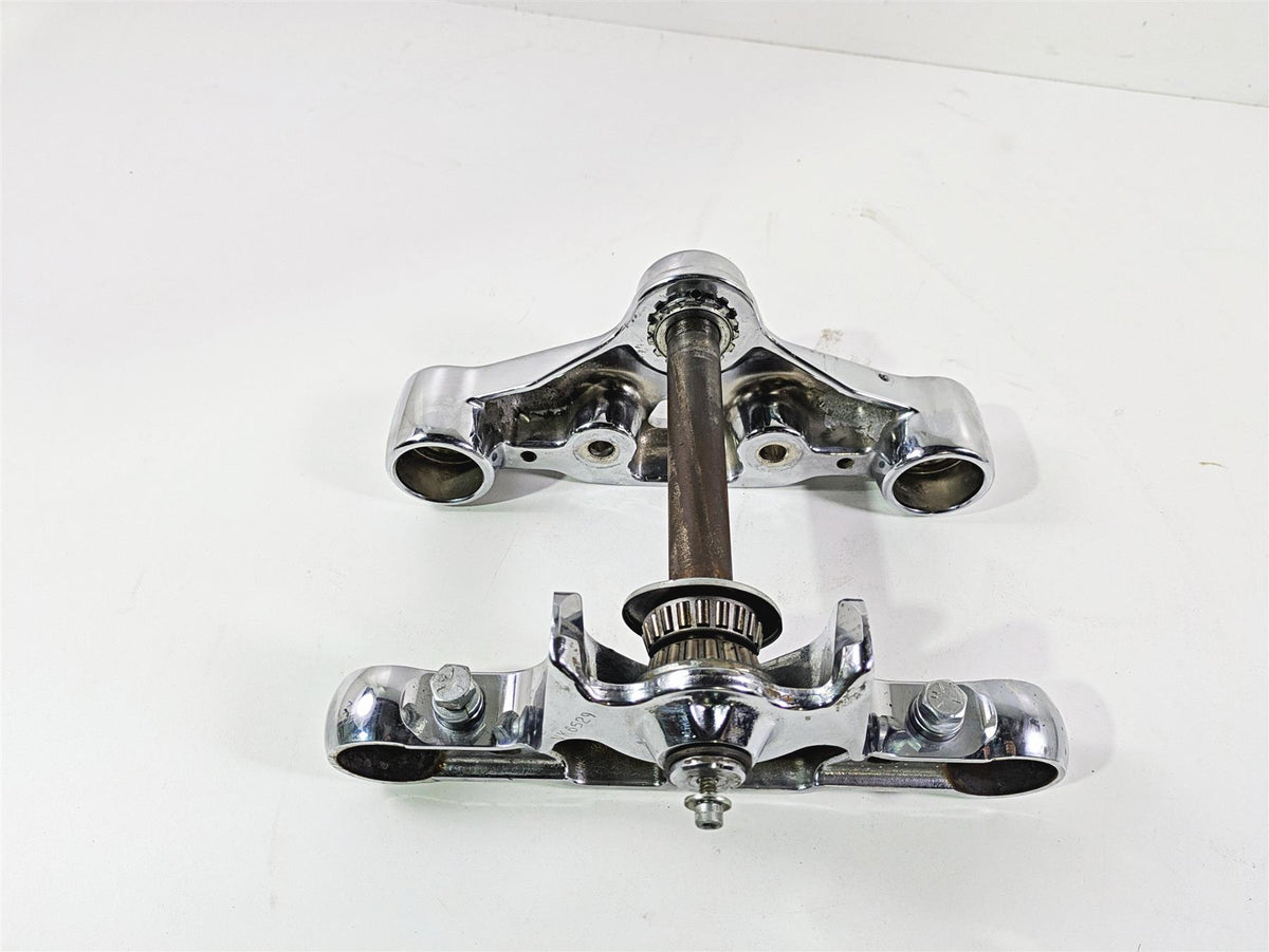 2004 Harley Softail FXSTDI Deuce Upper Lower Triple Tree Clamp 45769-00 45475-00 {{ shop.shopifyCountryName }} - Mototech271