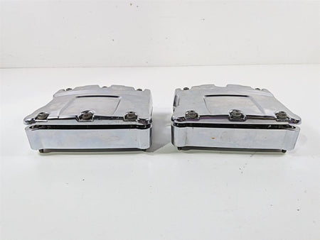 2012 Harley Softail FLSTF Fat Boy Chrome Rocker Box & Valve Cover Set 17543-99A {{ shop.shopifyCountryName }} - Mototech271
