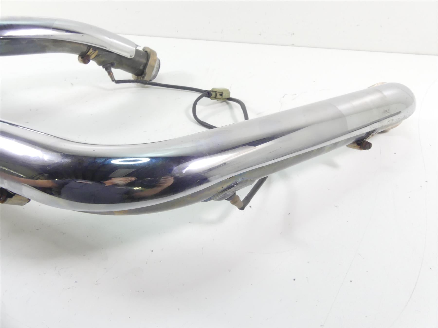 2016 Harley FLS Softail Slim Exhaust Manifold Header Chrome Pipes Set 65600049 {{ shop.shopifyCountryName }} - Mototech271