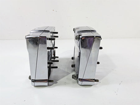 2012 Harley Softail FLSTF Fat Boy Chrome Rocker Box & Valve Cover Set 17543-99A {{ shop.shopifyCountryName }} - Mototech271