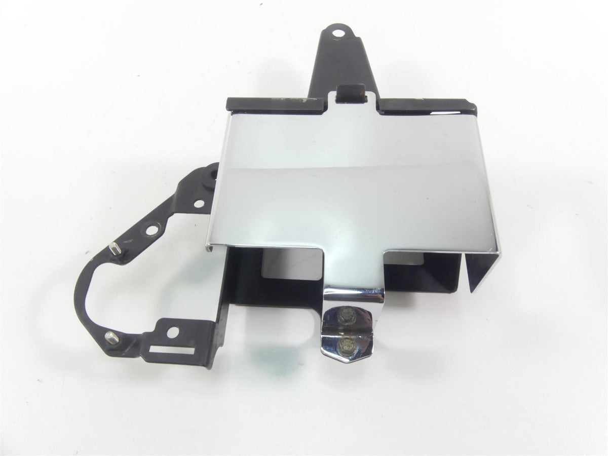 2002 Triumph Bonneville America Battery Box & Chrome Cover Lid Holder A9750011 {{ shop.shopifyCountryName }} - Mototech271