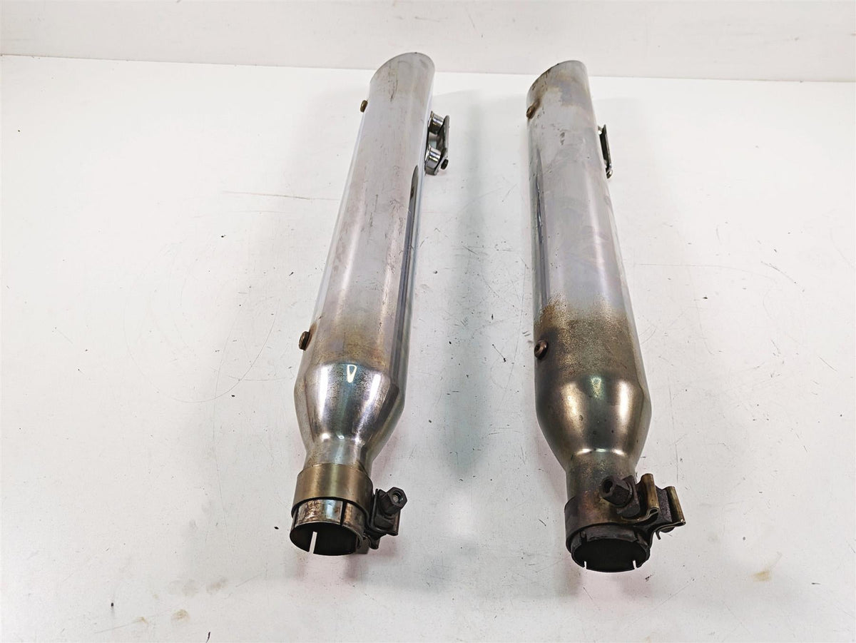 2011 Harley Touring FLHR Road King Aftermarket 3.5" Slash Cut Exhaust Pipe Mufflers {{ shop.shopifyCountryName }} - Mototech271
