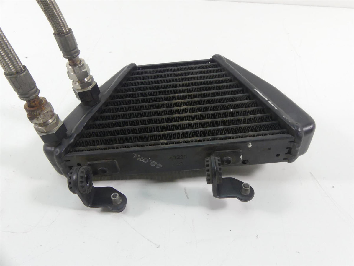 2008 Ducati 1098 S Oil Cooler Radiator + Lines Hoses & Cover 54840781A 43220 {{ shop.shopifyCountryName }} - Mototech271