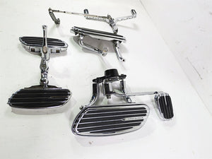 2011 Harley Touring FLHTCUSE CVO E-Glide Chrome Full Floor Board Set 51499-09A | Mototech271