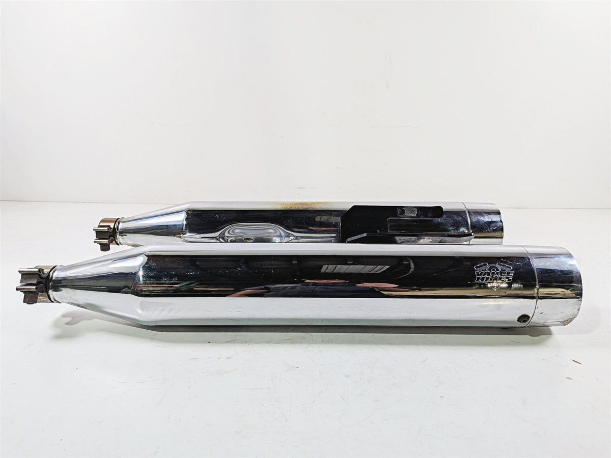 2015 Harley Touring FLTRUSE CVO Road Glide Vance Hines 4" Exhaust Muffler Pipes-Mototech271