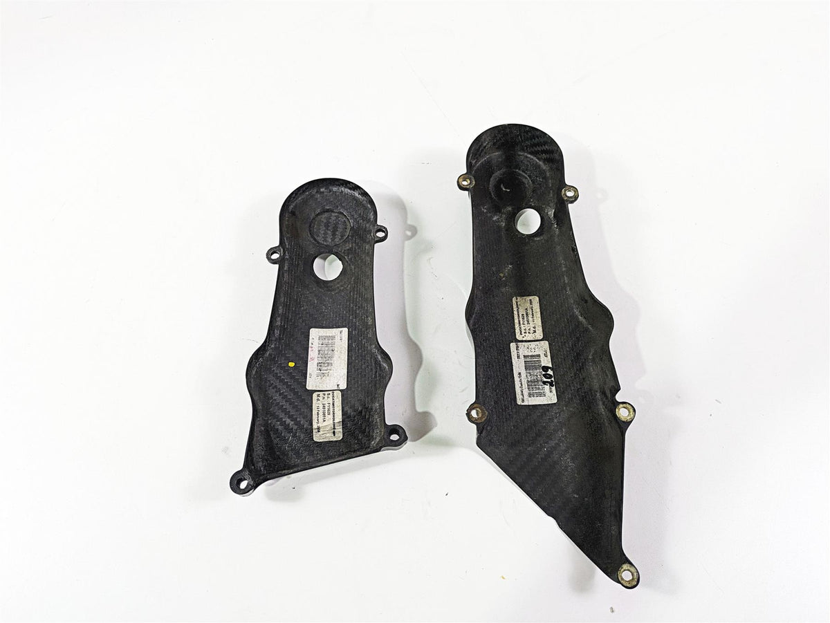 2009 Ducati Multistrada 1100 S Carbon Timing Cover Fairing Set 24510861 24510851 {{ shop.shopifyCountryName }} - Mototech271