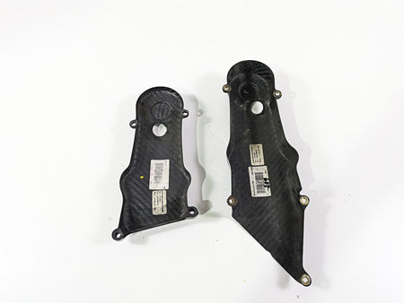 2009 Ducati Multistrada 1100 S Carbon Timing Cover Fairing Set 24510861 24510851 {{ shop.shopifyCountryName }} - Mototech271