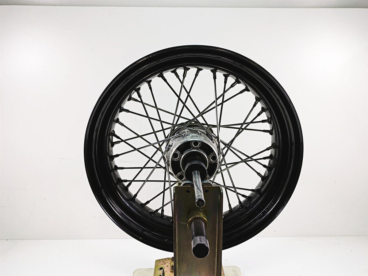 Harley Davidson Dyna Black 17x4.5 Spoke Wheel Rim 25mm Bearing 41430-09A {{ shop.shopifyCountryName }} - Mototech271