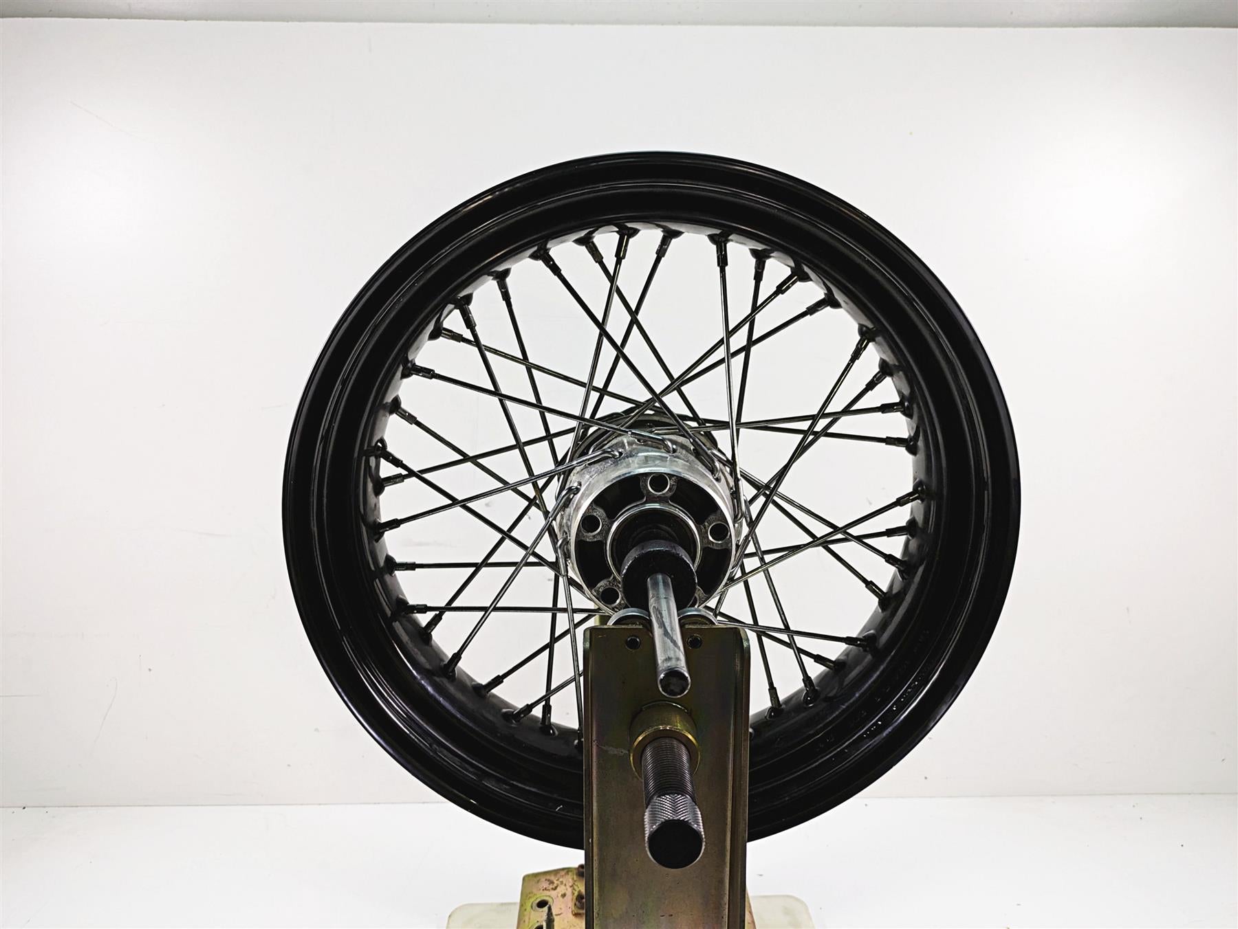 Harley Davidson Dyna Black 17x4.5 Spoke Wheel Rim 25mm Bearing 41430-09A {{ shop.shopifyCountryName }} - Mototech271