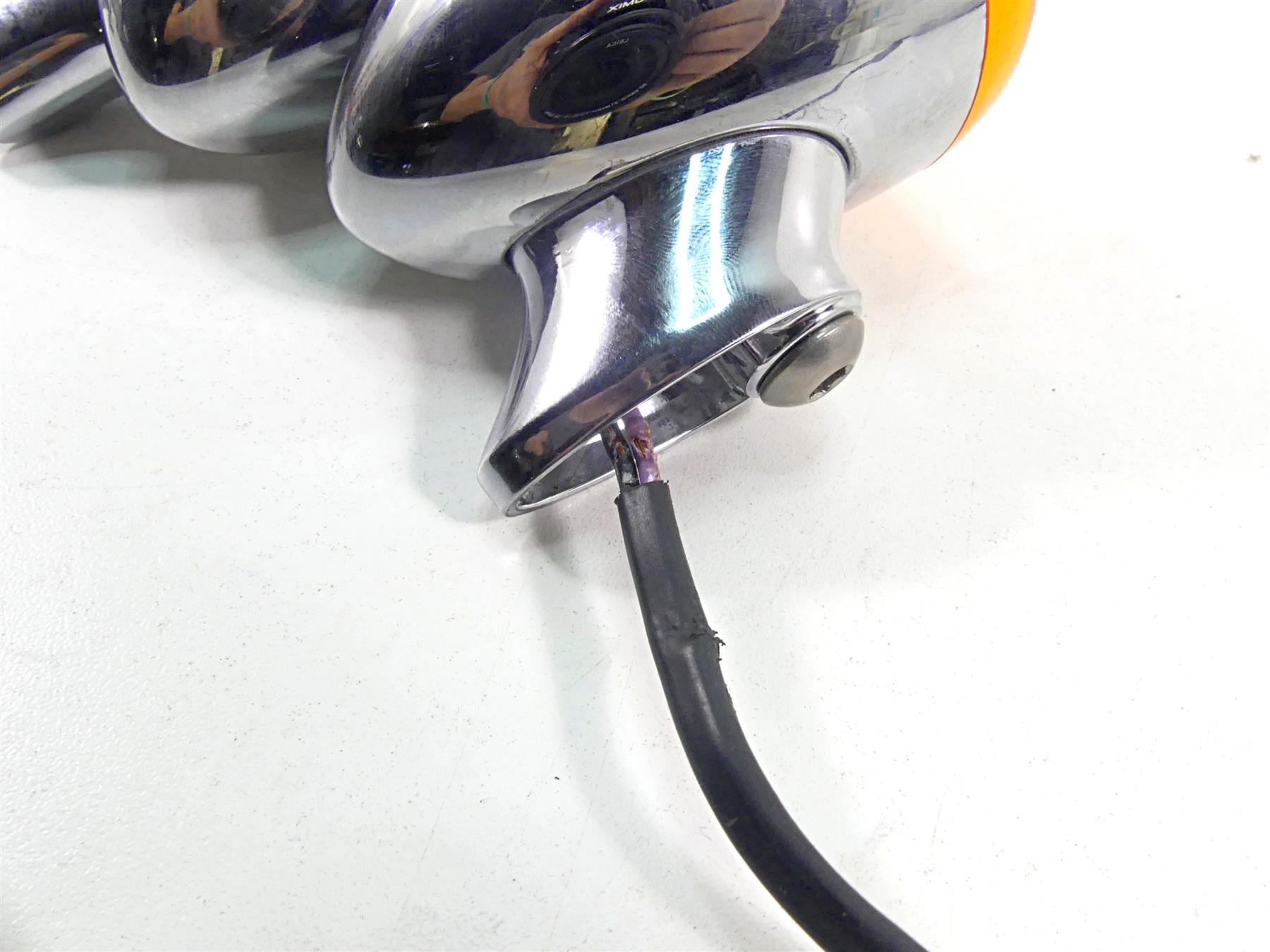 2010 Harley FXDF Dyna Fat Bob Rear Chrome Blinker Turn Signal Set 68977-00 {{ shop.shopifyCountryName }} - Mototech271