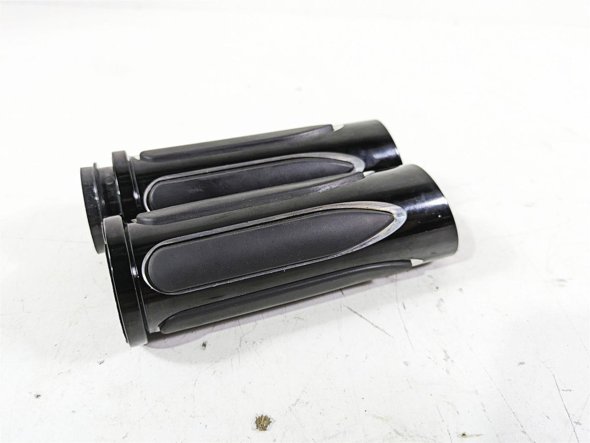 2015 Harley Touring FLHXS Street Glide Arlen Ness Black Deep Cut Grips 07-053 {{ shop.shopifyCountryName }} - Mototech271