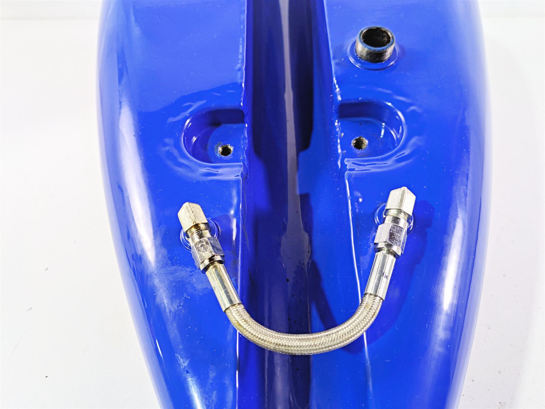 2008 Ultima Motorcycles Fat Bastard Blue Fuel Gas Petrol Tank & Petcock {{ shop.shopifyCountryName }} - Mototech271