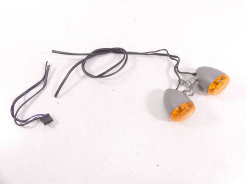 2009 Harley FXCW Softail Rocker Front Blinker Turn Signal Set - Read 69965-08 | Mototech271
