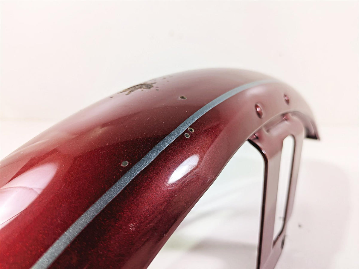 2007 Harley Sportster XL1200 C Front Fender Fire Red Pearl - Dent 58998-83E {{ shop.shopifyCountryName }} - Mototech271