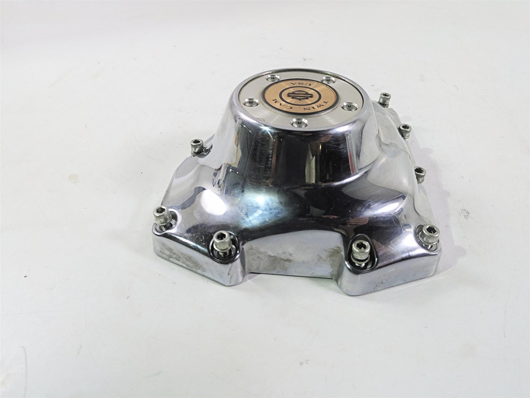 2008 Harley FXDL Dyna Low Rider 105TH Cam Shaft Side Chrome Cover 25362-01A {{ shop.shopifyCountryName }} - Mototech271