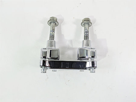 2004 Harley Softail FXSTDI Deuce Chrome Short Handlebar Riser Holder Set {{ shop.shopifyCountryName }} - Mototech271