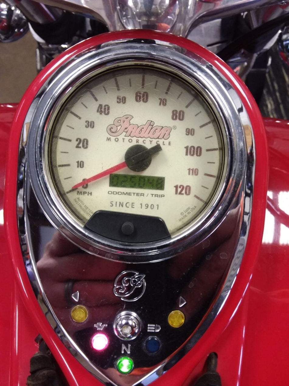 2003 Indian Spirit Springfield Speedometer Gauges Instrument 25K - Read 56-054 {{ shop.shopifyCountryName }} - Mototech271