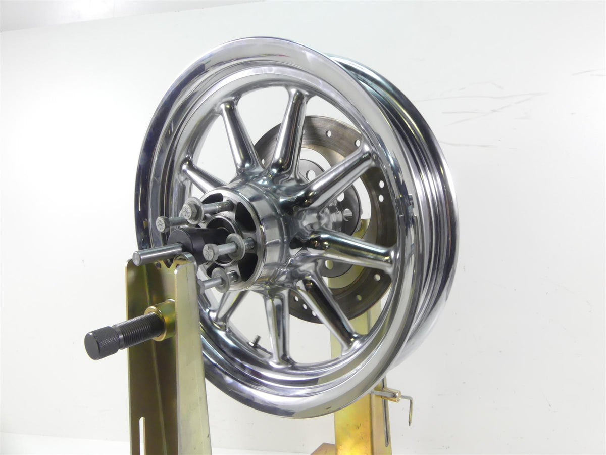 2007 Harley FLHTCU SE CVO Electra Glide Rear 9 Spoke Chrome Wheel 16x3 43484-08 {{ shop.shopifyCountryName }} - Mototech271