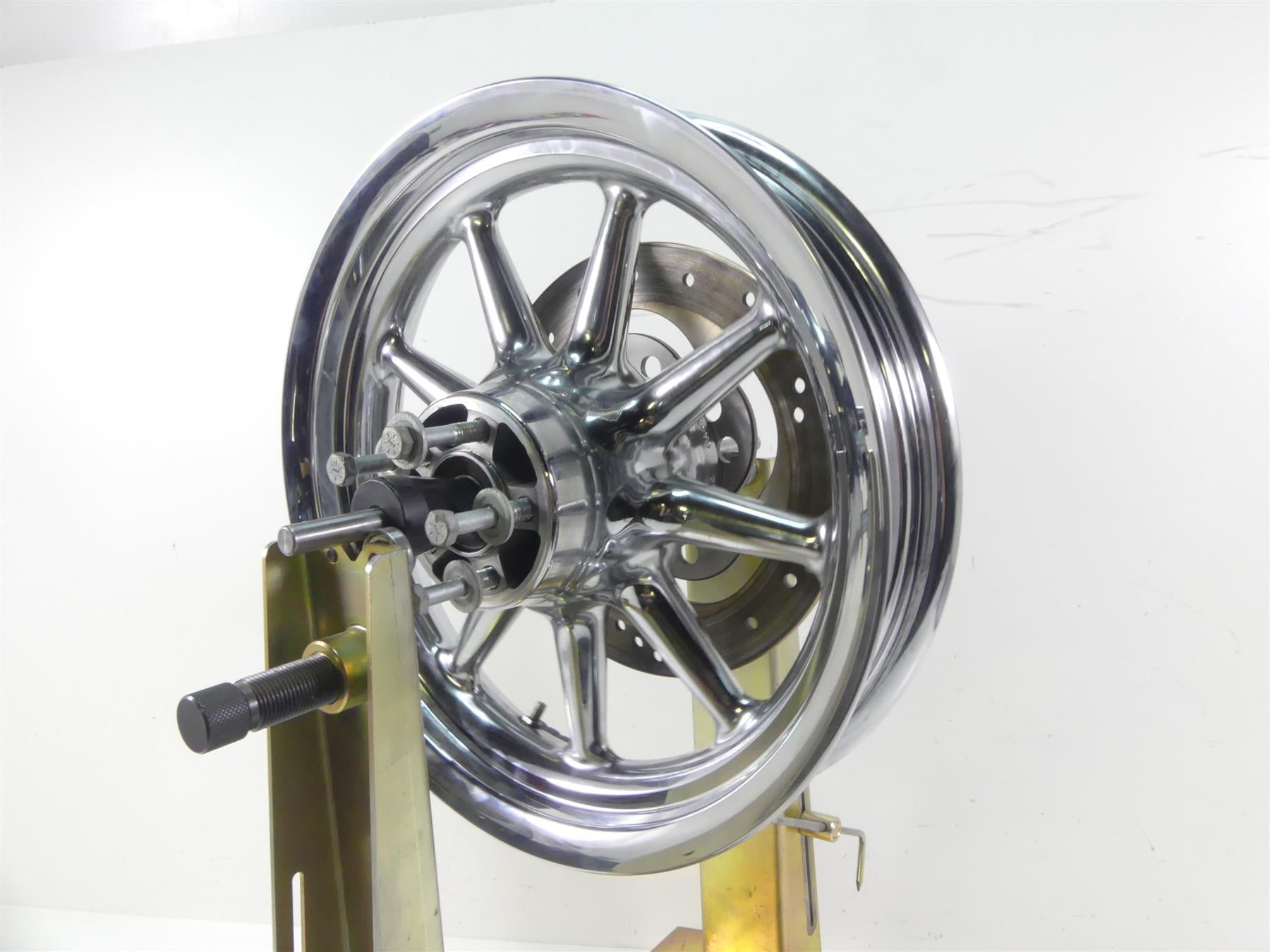 2007 Harley FLHTCU SE CVO Electra Glide Rear 9 Spoke Chrome Wheel 16x3 43484-08 {{ shop.shopifyCountryName }} - Mototech271