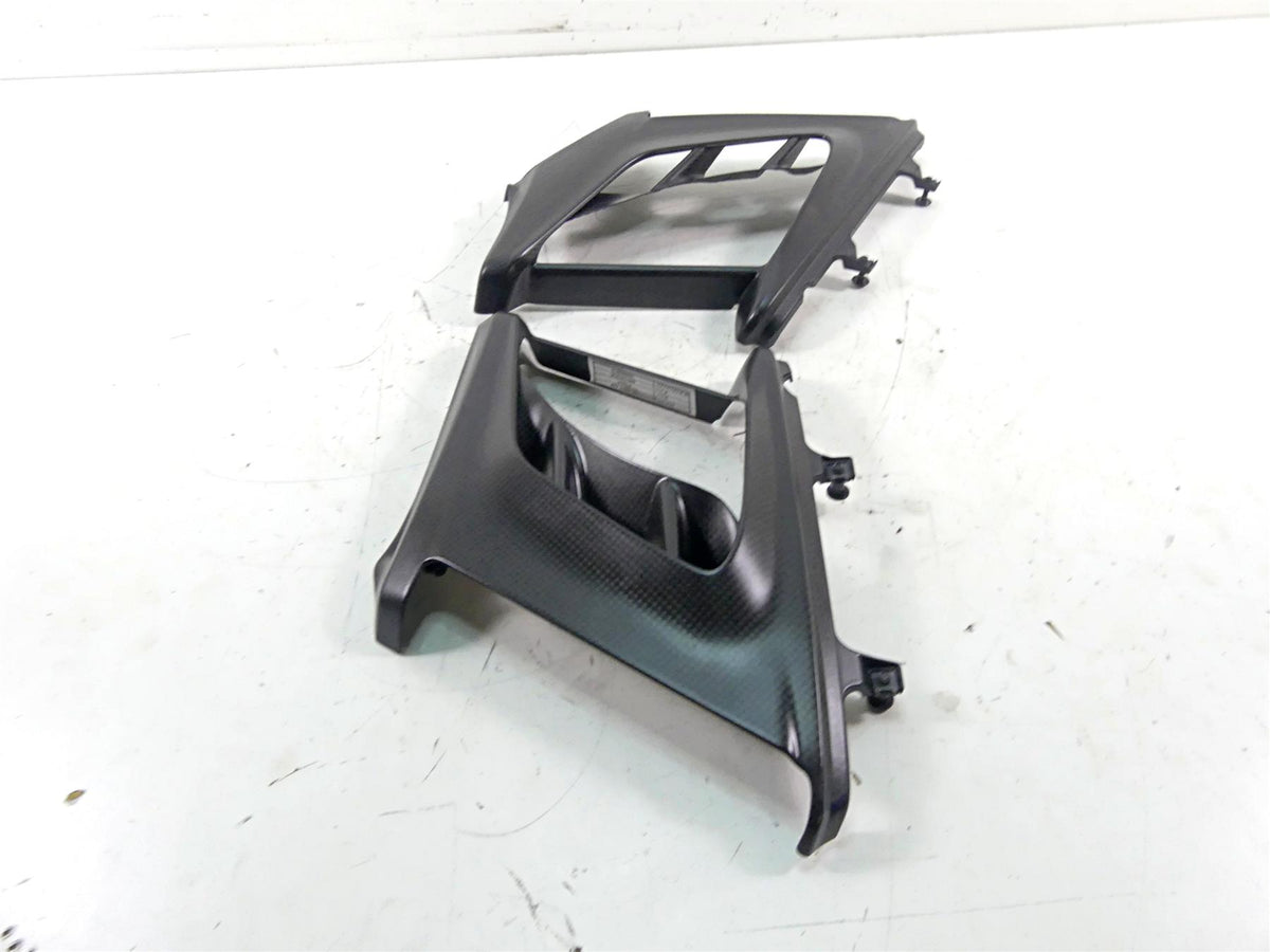 2013 Ducati Diavel Red Carbon Fiber Radiator Shroud Cover Set 48013731A {{ shop.shopifyCountryName }} - Mototech271
