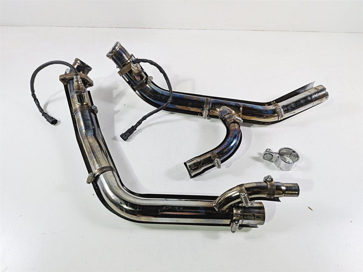 2008 Harley FXDSE CVO Dyna Nice Exhaust Header Heat Shield Set 65825-06 65631-06-Mototech271