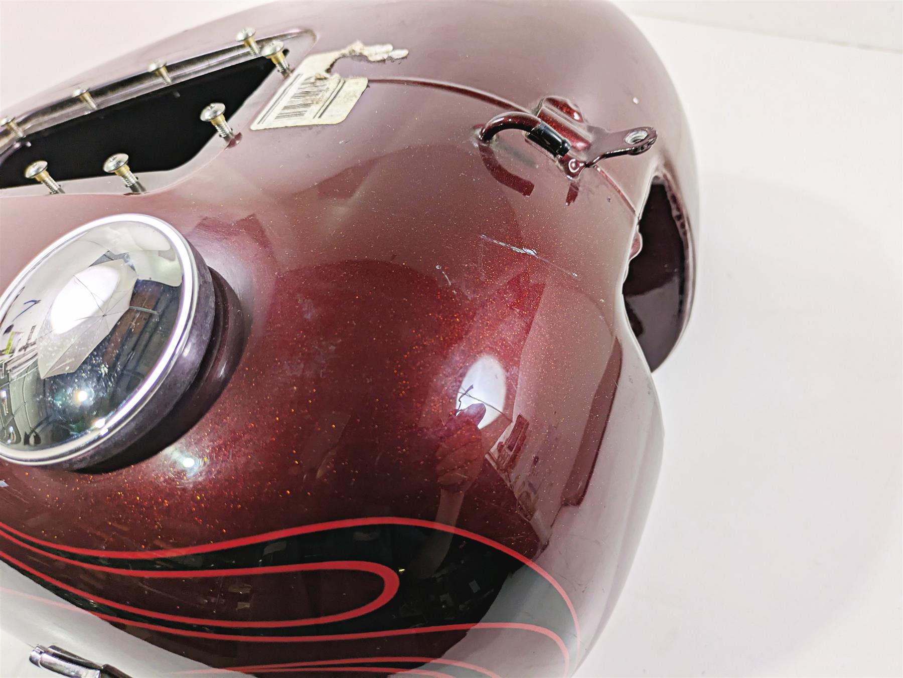 2008 Harley FXCWC Softail Rocker Fuel Gas Petrol Tank Crimson Red -Dent 62105-08 {{ shop.shopifyCountryName }} - Mototech271