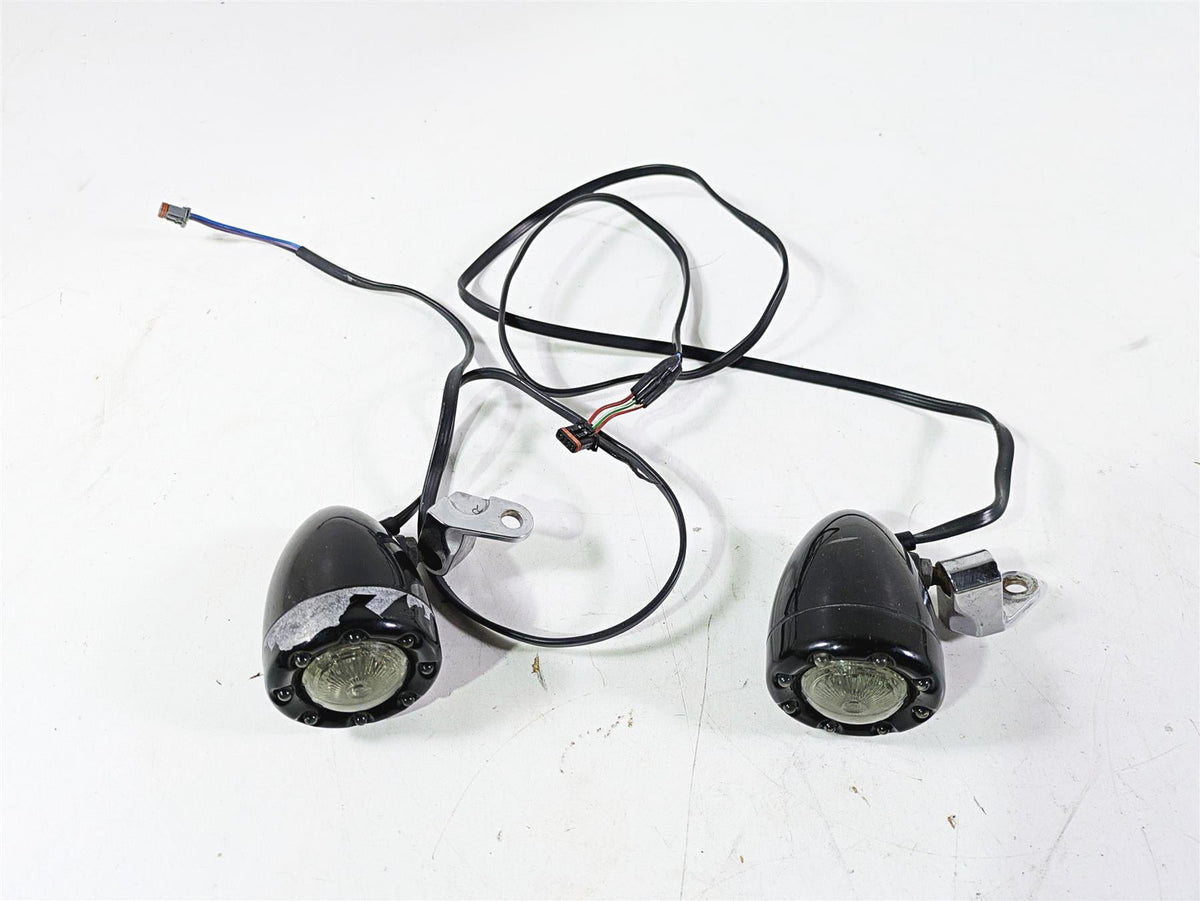 2018 Harley Softail FXFBS Fat Bob Front Led Turn Signal Set - Read PB-BR-AW-57 {{ shop.shopifyCountryName }} - Mototech271