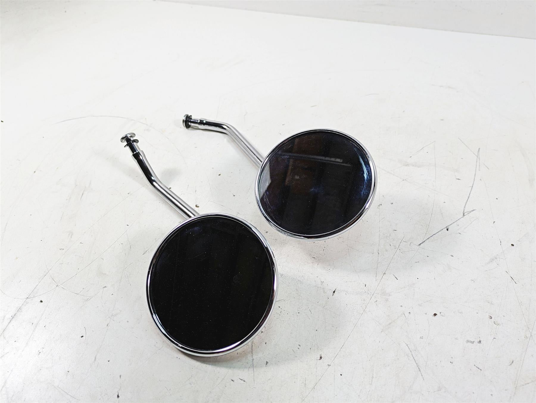 2011 Triumph America Round Rear View Mirror Set - Read T2066682 T2043439 {{ shop.shopifyCountryName }} - Mototech271