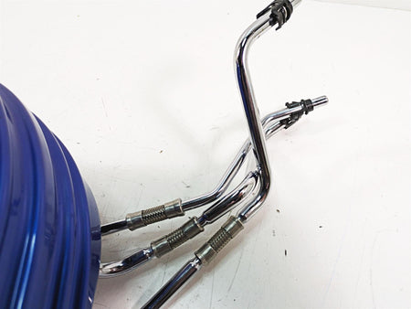 2009 Harley FXCWC Softail Rocker C Oil Tank & Lines Flame Blue Pearl 62557-08 {{ shop.shopifyCountryName }} - Mototech271