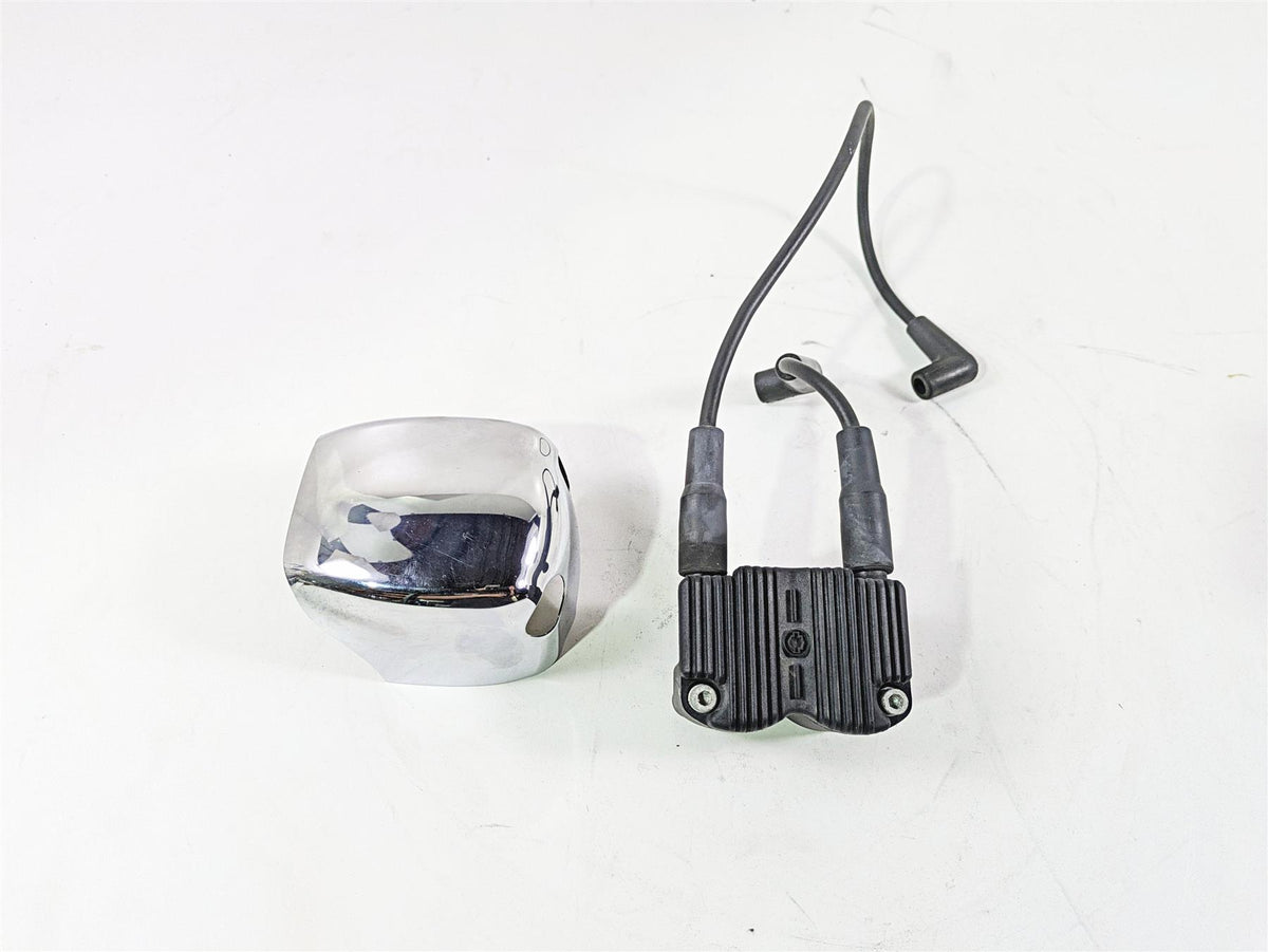2004 Harley Softail FXSTDI Deuce Ignition Coil & Wires & Chrome Cover 31743-01 {{ shop.shopifyCountryName }} - Mototech271